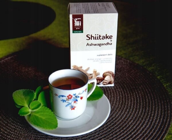 shiitake ir ashwagandha arbata