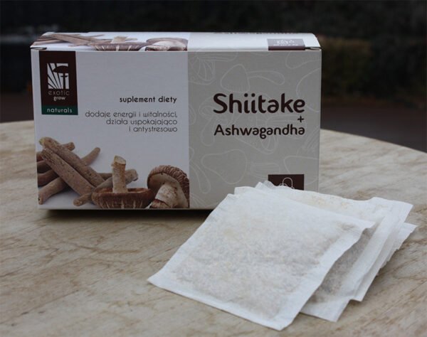 shiitake ir ashwagandha arbata